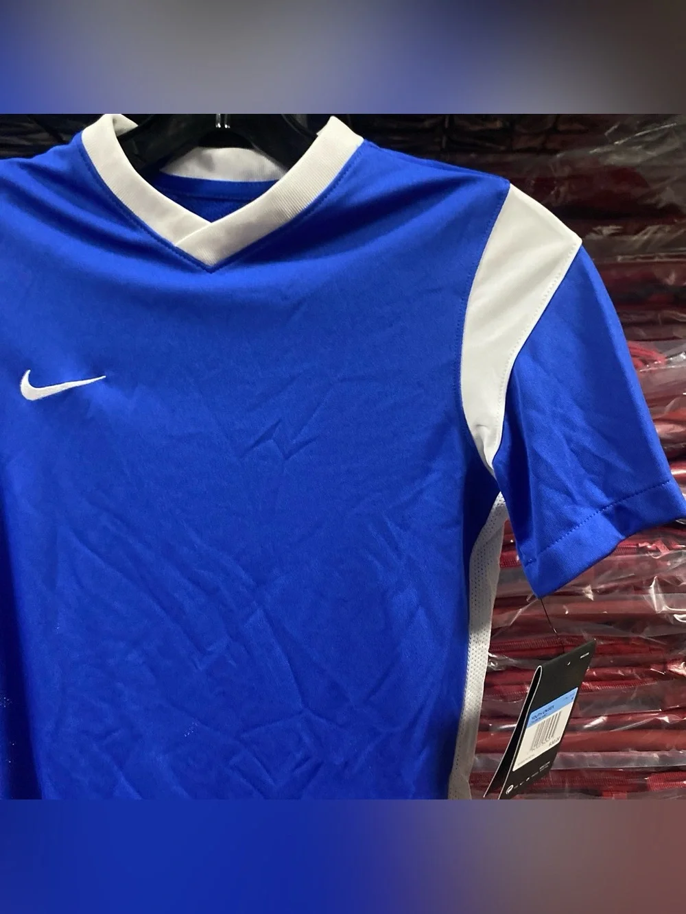 Nike Derby III Soccer Jersey NWT Kids Medium Blue/White DRI-FIT CW3834-480